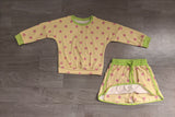 Sampe Baby girls dots long sleeves skirts outfits