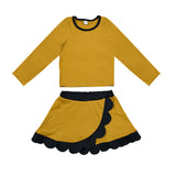 Preorder MOQ 5 pcs Each Style girls Kids long sleeves skirts outfits yoga