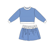 9.7 Pre-order girls plaid long sleeve skorts outfits yoga