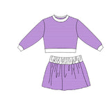 9.7 Pre-order girls plaid long sleeve skorts outfits yoga