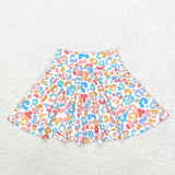 GLK0026   baby girls clothes colorful leopard print girl summer skirt