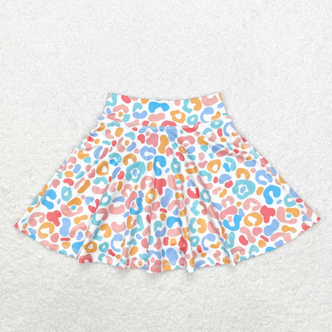 GLK0026   baby girls clothes colorful leopard print girl summer skirt