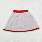 GLK0027  baby girls clothes red sequins girl summer skirt