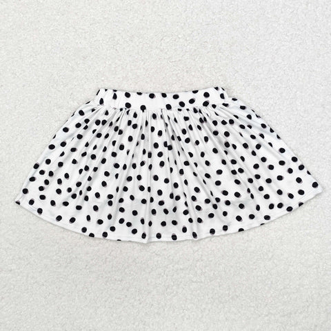 GLK0031  baby girls clothes black dots girl shots skirt