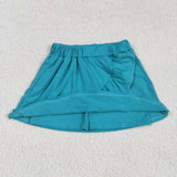 GLK0060   baby girls clothes blue girl short skirt