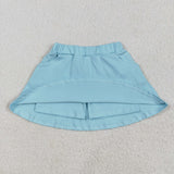 GLK0065   baby girls clothes pure cotton blue girl summer shots skirt