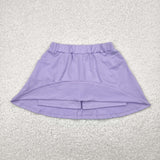 GLK0067   baby girls clothes pure cotton purple girl summer shots skirt