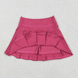 GLK0079  baby girls clothes hot pink girl summer short skirt yoga clothes