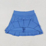 GLK0084  baby girls clothes blue girl summer short skirt yoga clothes