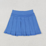 RTS toddler clothes matching clothing solid color skirt  kids summer yoga clothing-2025.8.6