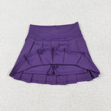 GLK0086   baby girls clothes purple girl summer short skirt yoga clothes