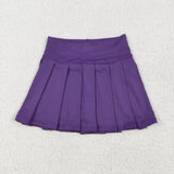RTS toddler clothes matching clothing solid color skirt  kids summer yoga clothing 2 -2025.8.6