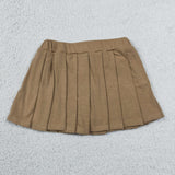 GLK0107   baby girls clothes brown girl cotton shots skirt