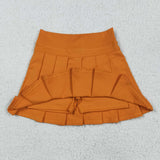 GLK0109  baby girls clothes orange girl yoga shots skirt