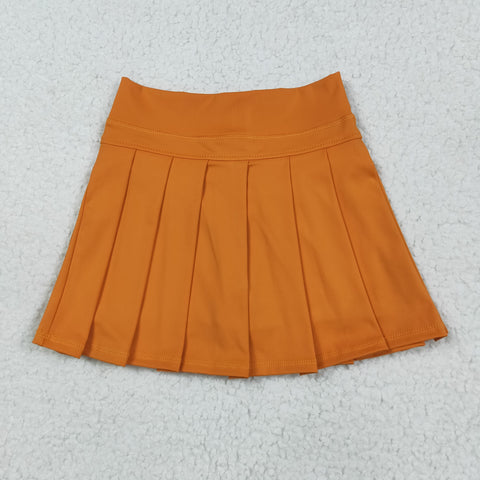 GLK0109  baby girls clothes orange girl yoga shots skirt