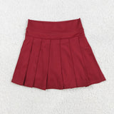 GLK0124  baby girls clothes wine red girl yoga shots skirt