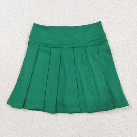 GLK0126   baby girls clothes  green girl yoga shots skirt