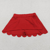 GLK0235  baby girls clothes red print girl yoga shorts skirt