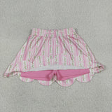 GLK0238   baby girls clothes floral print girl shorts skirt