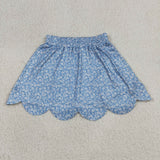 GLK0239   baby girls clothes floral print girl shorts skirt