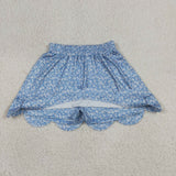 GLK0239   baby girls clothes floral print girl shorts skirt