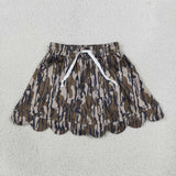 GLK0298  baby girls clothes camo print girl shorts skirt