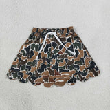 GLK0300   baby girls clothes camo print girl shorts skirt
