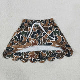 GLK0300   baby girls clothes camo print girl shorts skirt