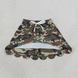 GLK0303  baby girls clothes camo print girl shorts skirt