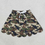 GLK0303  baby girls clothes camo print girl shorts skirt
