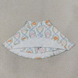 GLK0317  baby girls clothes pumpkin print girl shorts yoga skirt