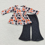 Girls toddler fall pumpkin outfit