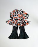 Girls toddler fall pumpkin outfit