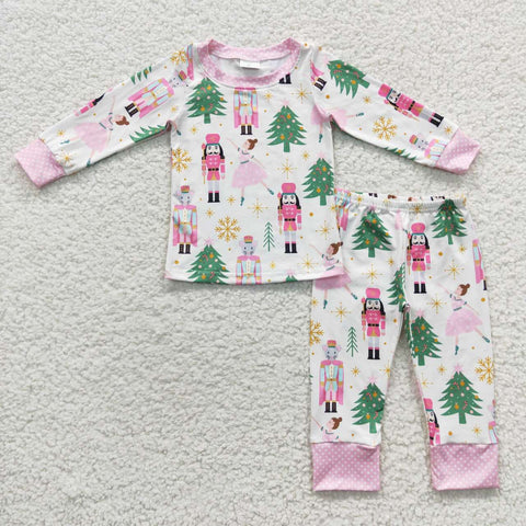 Princess christmas tree girls pink lounge set