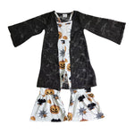 Winifried Lace Black Cardigan Halloween Strap Jumpsuit Outfit