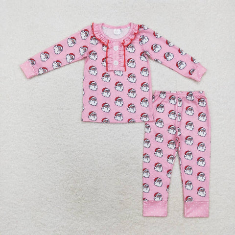 GLP1269 Bamboo  toddler girl clothes girl christmas pajamas set