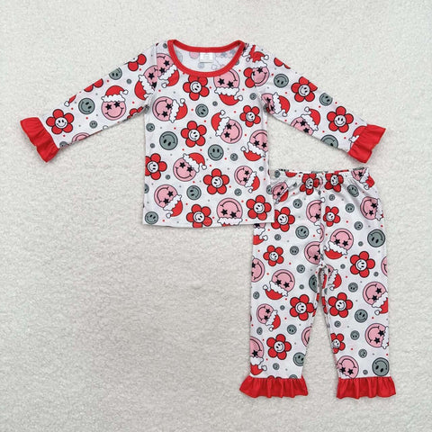 GLP1272    toddler girl clothes girl christmas pajamas set