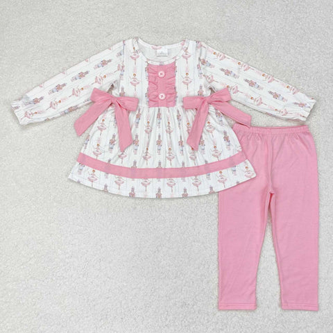 GLP1283 toddler girl clothes bow pink girl winter outfit