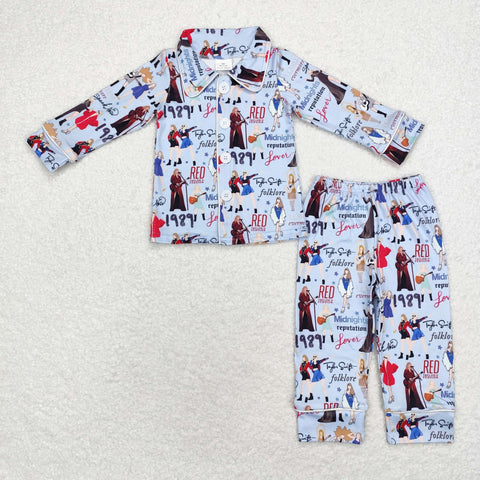 GLP1339   12-18M to 14-16T toddler girl clothes 1989 singer  girl winter pajamas set