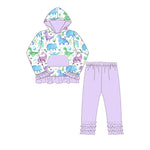 GLP1441 pre-order  toddler girl clothes dinosaur girl winter set-2024.7.16