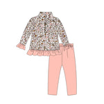 GLP1442 pre-order  toddler girl clothes flower girl winter set-2024.7.16