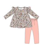GLP1443 pre-order  toddler girl clothes flower girl winter set-2024.7.16