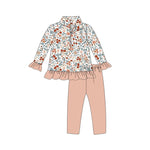 GLP1444 pre-order  toddler girl clothes flower girl winter set-2024.7.16