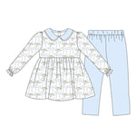 GLP1446 pre-order  toddler girl clothes bows girl winter set-2024.7.16