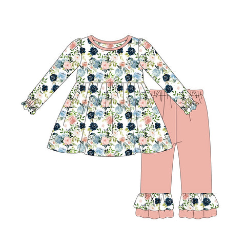 GLP1456 pre-order  toddler girl clothes flower girl winter set-2024.7.18