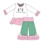 GLP1465 pre-order  toddler girl clothes coffee girl winter set-2024.7.19