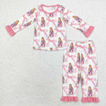 GLP1606 Bamboo  toddler girl clothes 1989 singer girl winter pajamas set