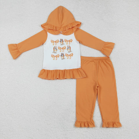 GLP1948  toddler girl clothes cartoon dog girl winter set