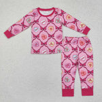 GLP2252   toddler girl clothes love girl Valentine's Day winter set