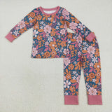 RTS kids matching clothing flower print clothing girl winter clothing-2025.8.6